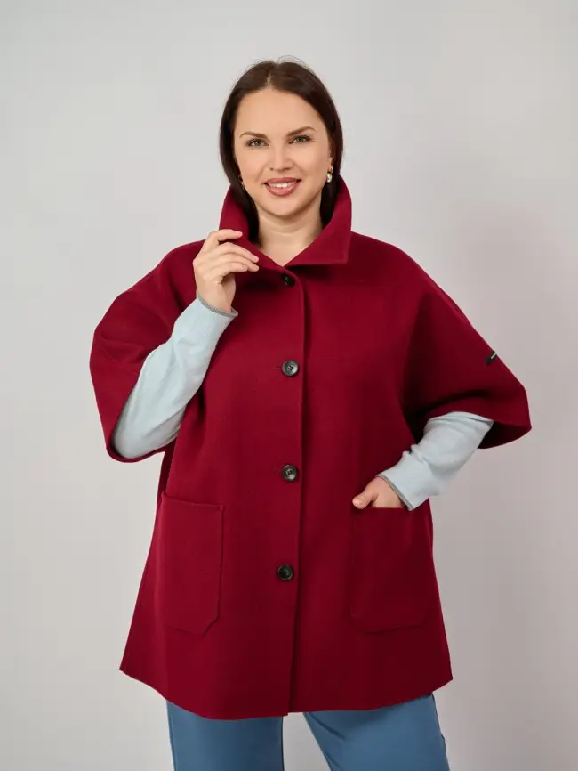 Пальто шерсть 0718 Размер 50-58 фото 13