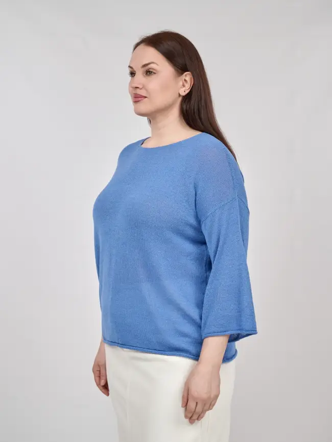 Джемпер облегченный ЭттоПлюс 25107-1 Размер 50-58. фото 165