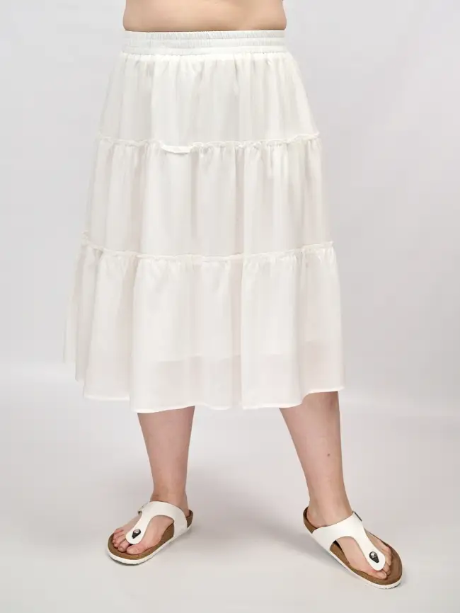 Юбка ярусная 1167 размер 48- 54 фото 3