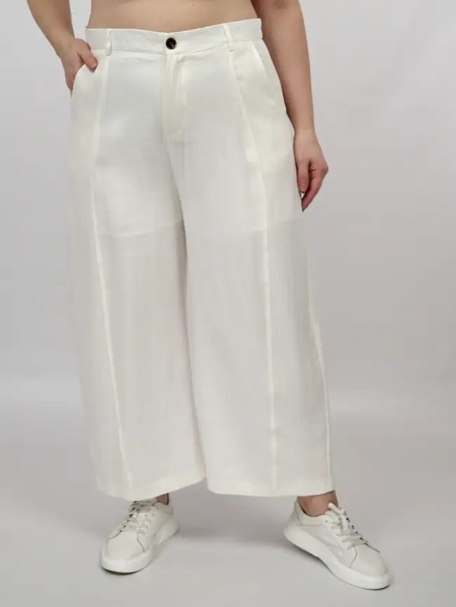 Брюки палаццо 38317 размер 54- 58 фото 25