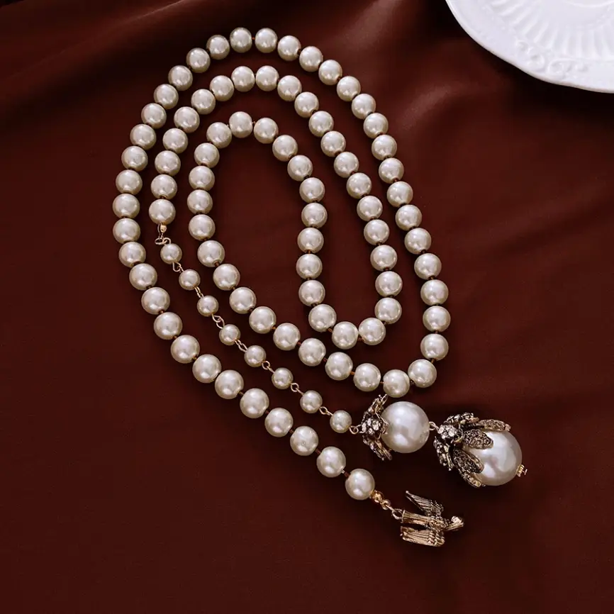 Ожерелье Птичка Б0099 фото 2