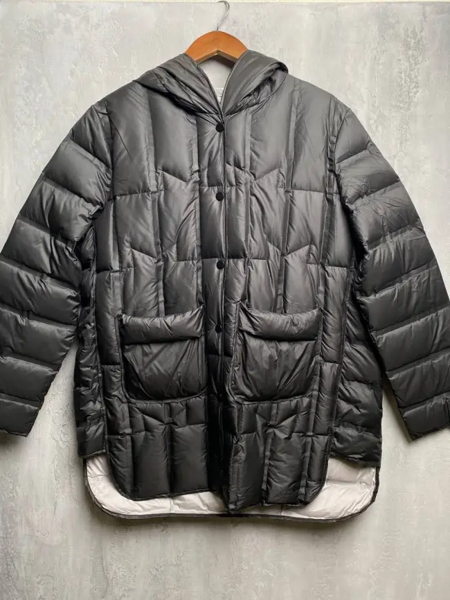 Куртка стёганая с капюшоном 9063 Размер 46-52 фото 2