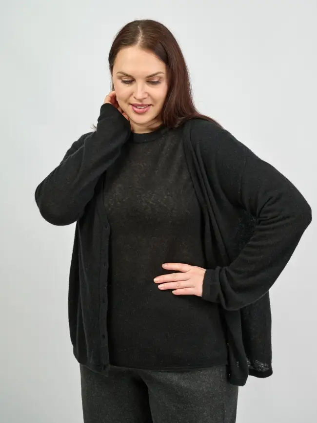 Джемпер-Кардиган 1854 Размер 50-58 фото 21