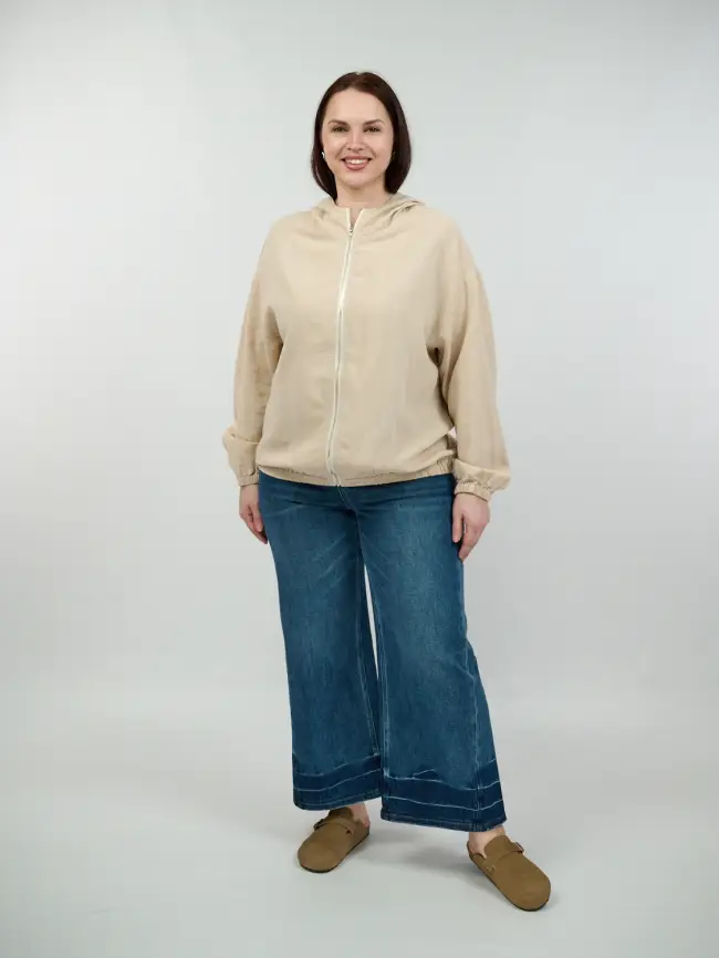 Бомбер лен 25016 фото 11