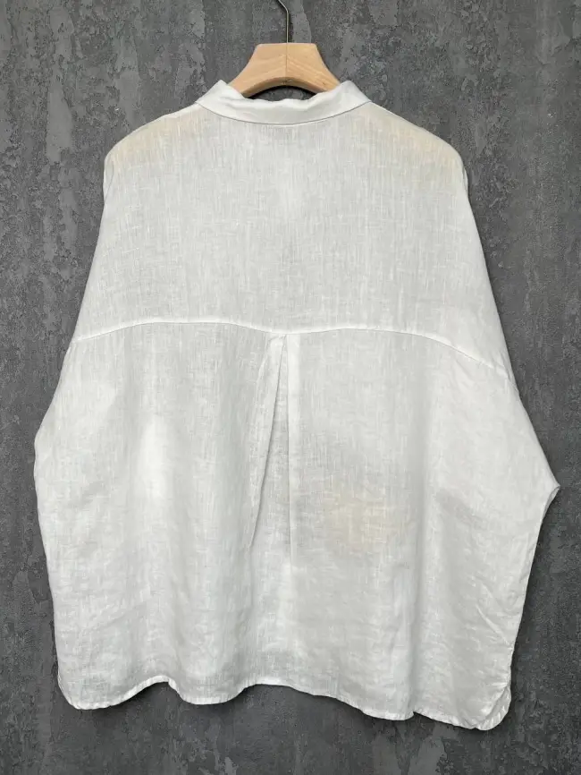 Льняная рубашка 8341 фото 11