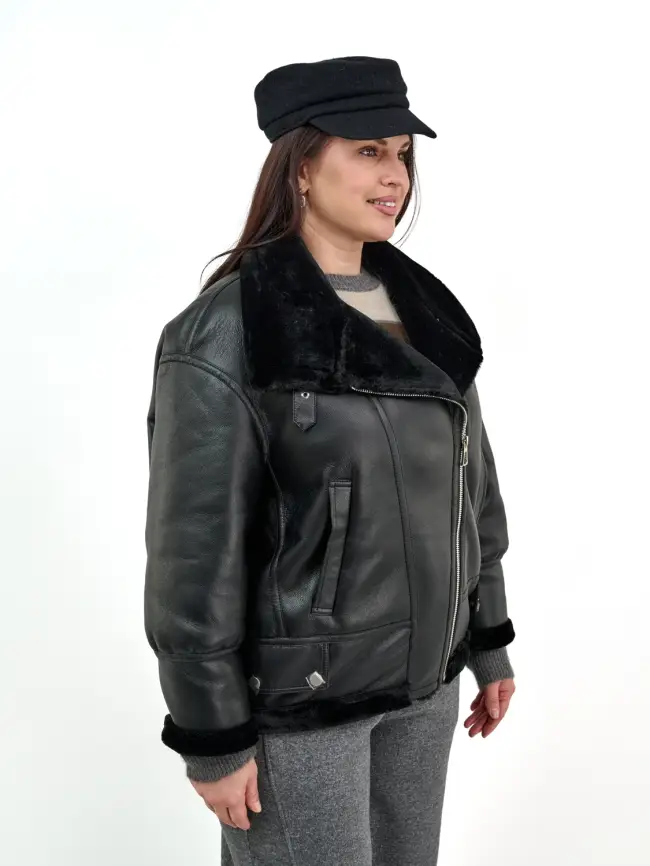 Дубленка 18829 Размер 50-54 фото 2