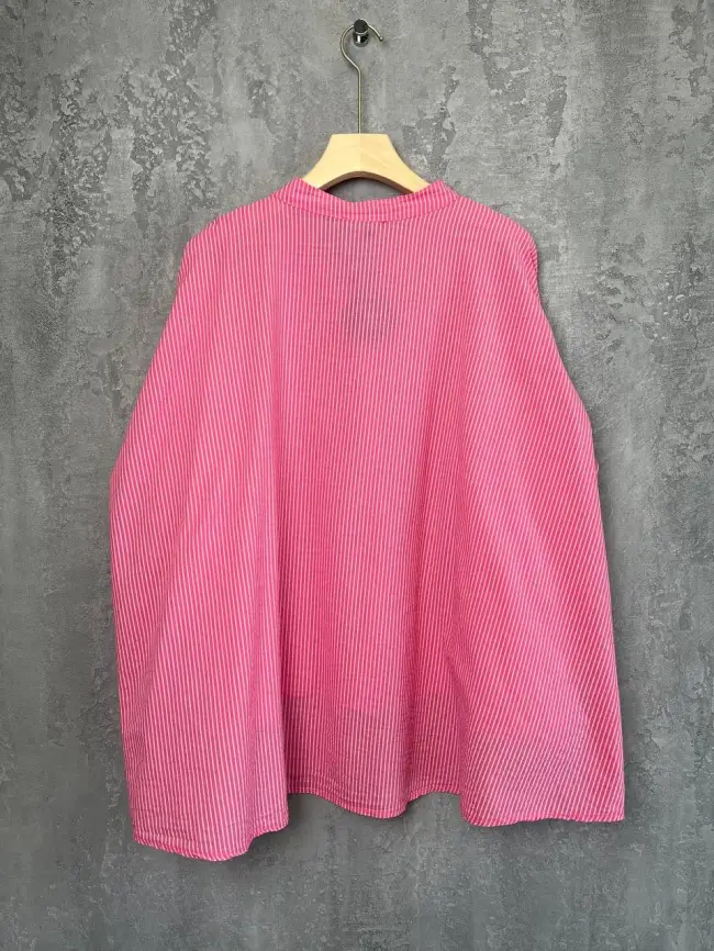 Рубашка фонарик Италия 3160 полоска Размер 52-58 фото 26