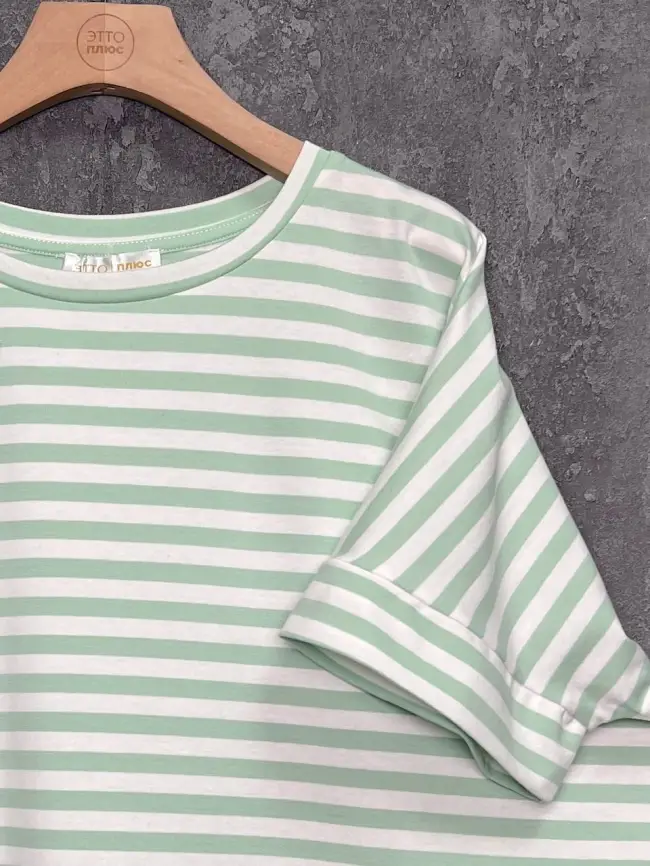 Футболка в полоску ЭттоПлюс 010-1 Размер 50-58 фото 16