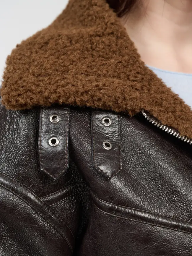 Дубленка авиатор 18907 Размер 50-54 фото 21