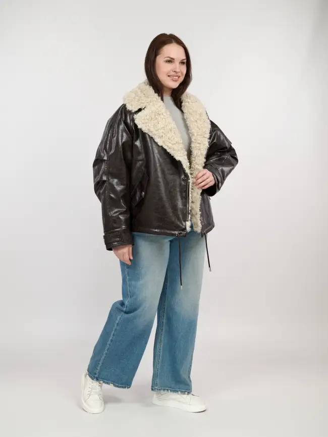 Дубленка 881801 Размер 54-58 фото 16