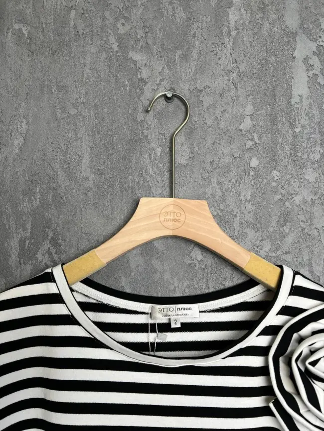 Футболка полоска ЭттоПлюс 33415 Размеры 50-58 фото 63