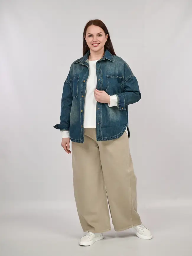 Куртка джинсовая 65227 Размер 48-56 фото 18