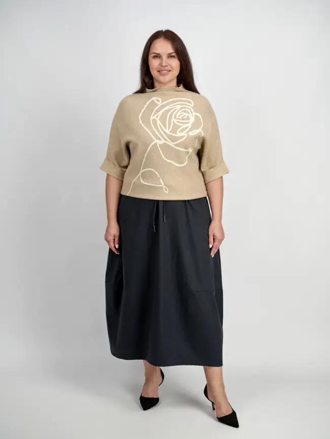 Юбка Колокол 9003 Размер 54-58 фото 6