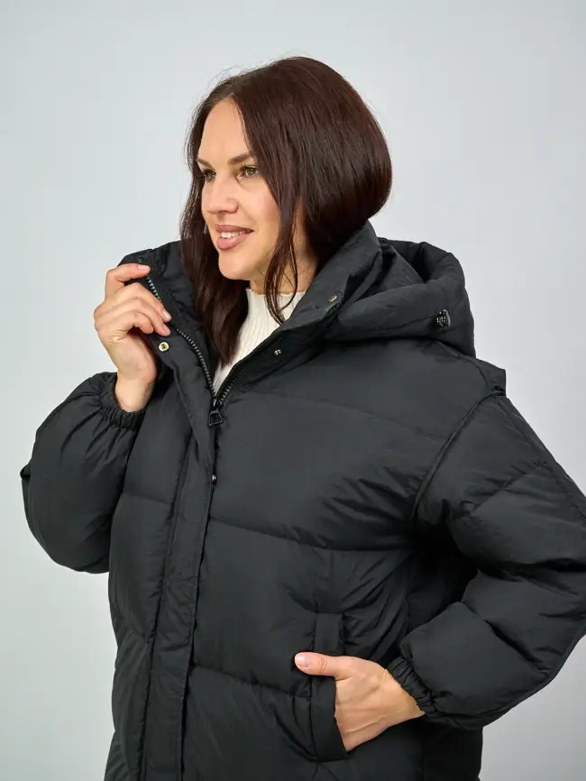 Пуховик А-силуэт 811 Размер 50-56 фото 5