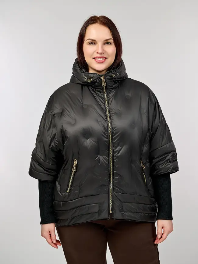 Куртка с трикотажным рукавом 6560 Размер 48-54 фото 34