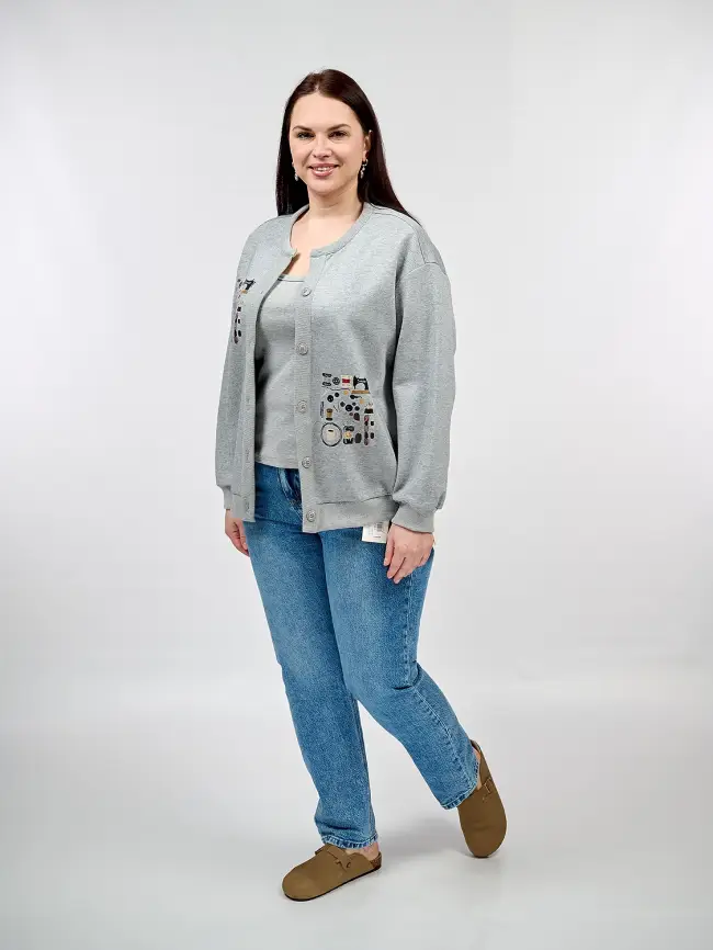 Джинсы 25266 ЭттоПлюс Размер 50-56 фото 48