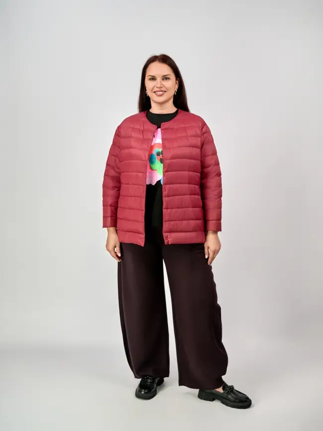 Легкая пуховая куртка 8802 Размер 46-56 фото 119