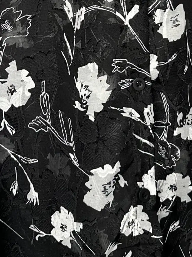 Блуза в цветочек 135-5 Размер 50-58 фото 11