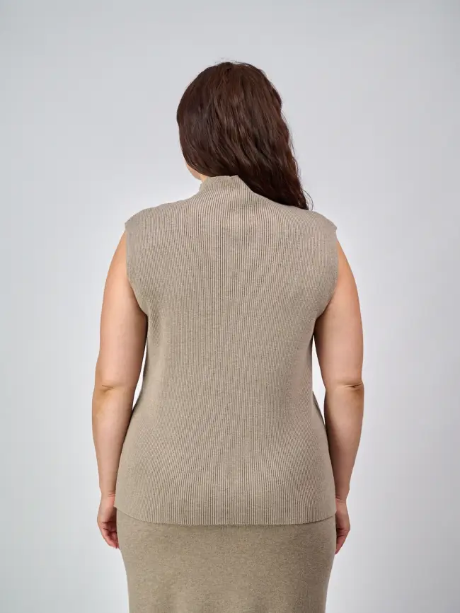 Джемпер без рукавов ЭттоПлюс 876 Размер 54-58 фото 79