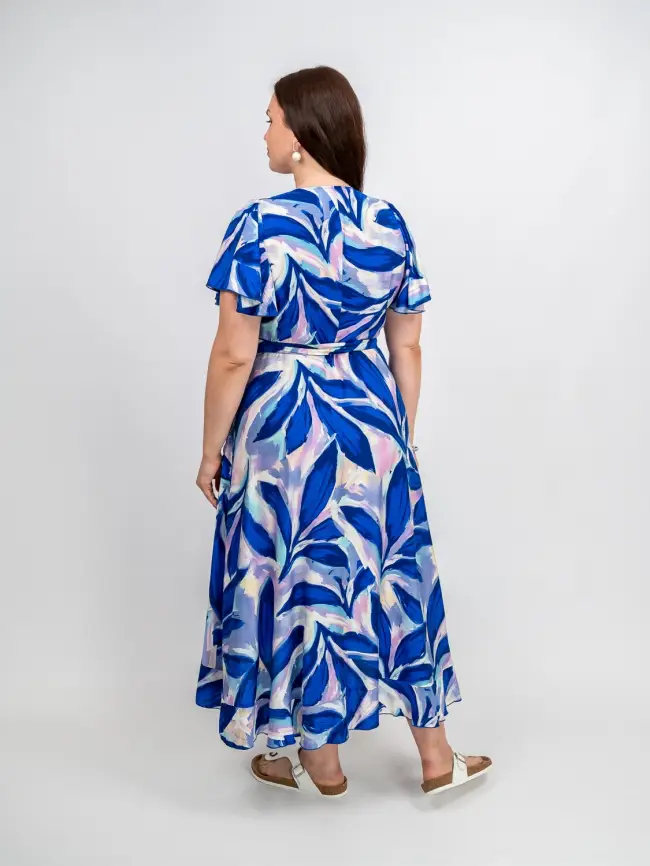 Платье на запахе ЭттоПлюс 044 размеры 48 - 58 фото 42