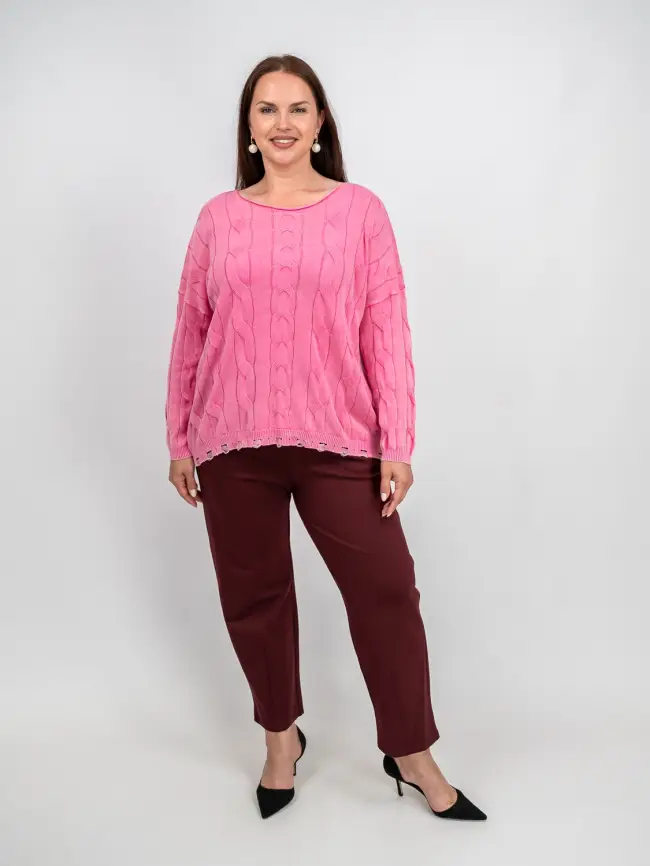 Джемпер Италия с круглым горлом 3388 Размер 50-58 фото 16