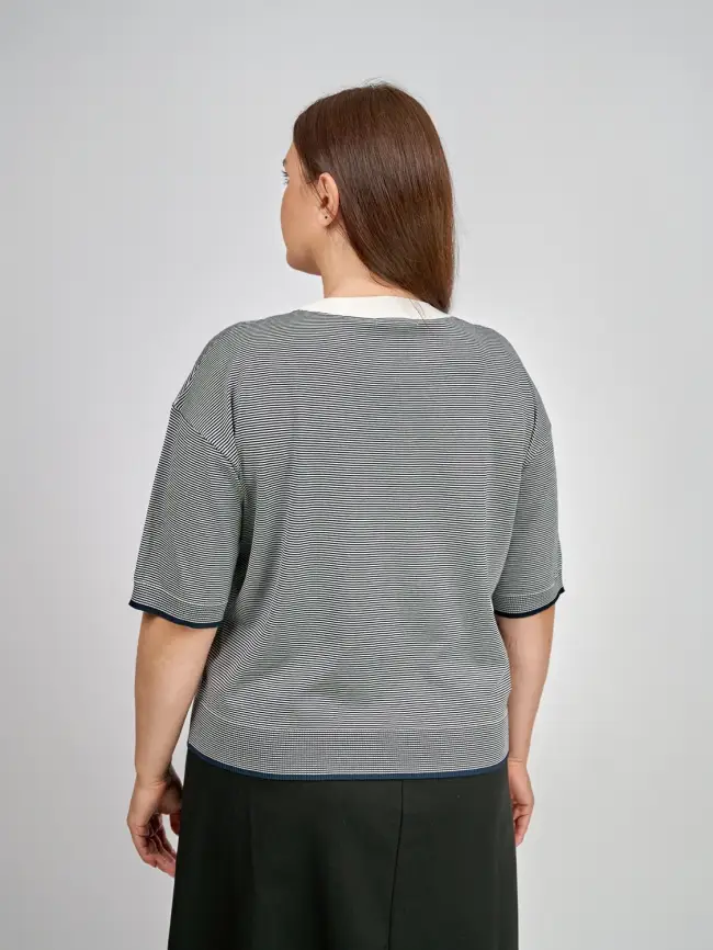 Джемпер облегченный ЭттоПлюс 25415 размер 48-54 фото 15