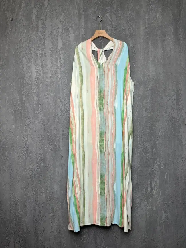 Сарафан в полоску Этто Плюс  0027-1 размер 52- 56 фото 8