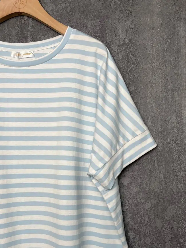 Футболка в полоску ЭттоПлюс 010-1 Размер 50-58 фото 10