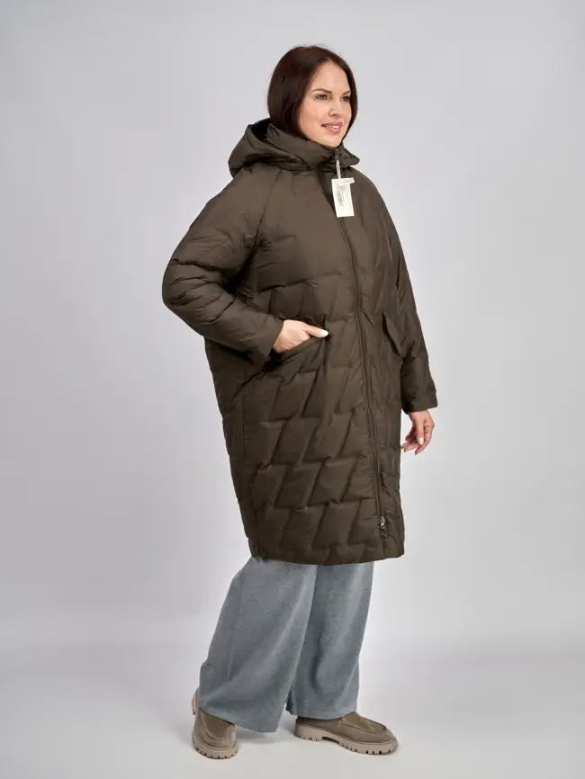 Пальто "Зиг-Заг" 6536 Размер 50-56 фото 34