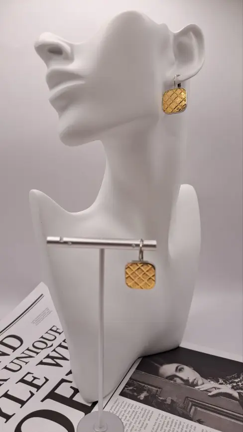 Серьги Имбирное печенье Б0068 фото 4