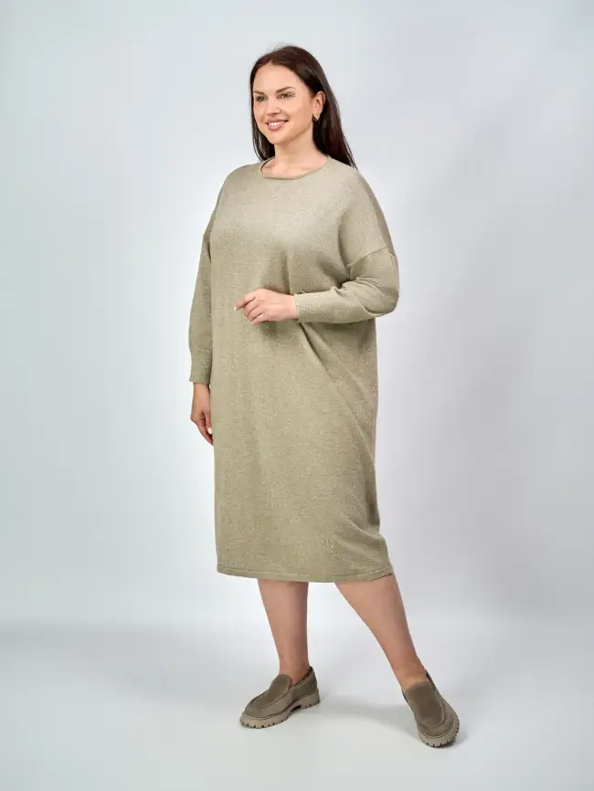 Платье люрекс ЭттоПлюс 83035 Размер 50-58 фото 3