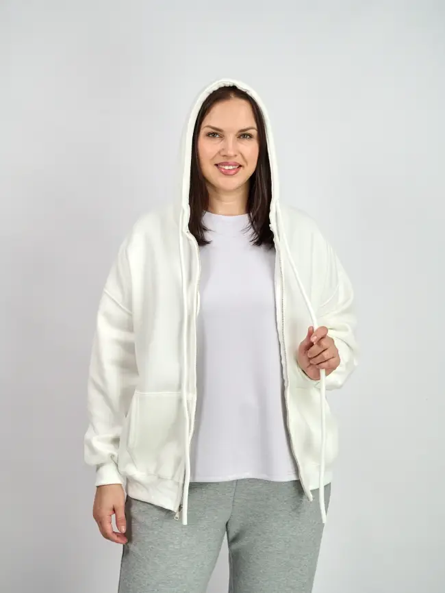 Худи зип оверсайз 505 Размер 50-58 фото 17