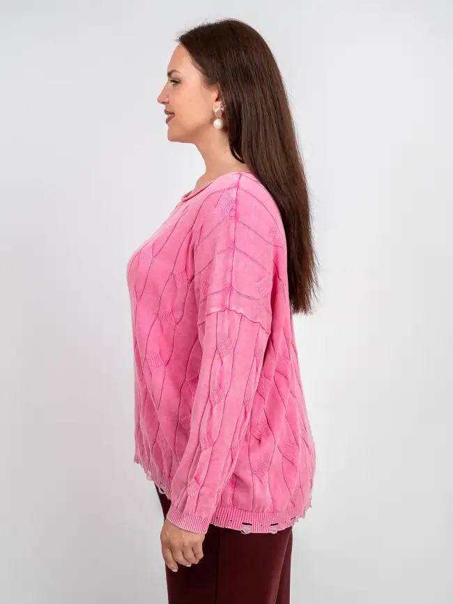 Джемпер Италия с круглым горлом 3388 Размер 50-58 фото 18