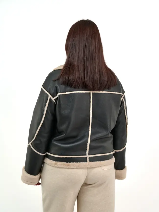 Дубленка авиатор 12105 Размер 46-54 фото 15