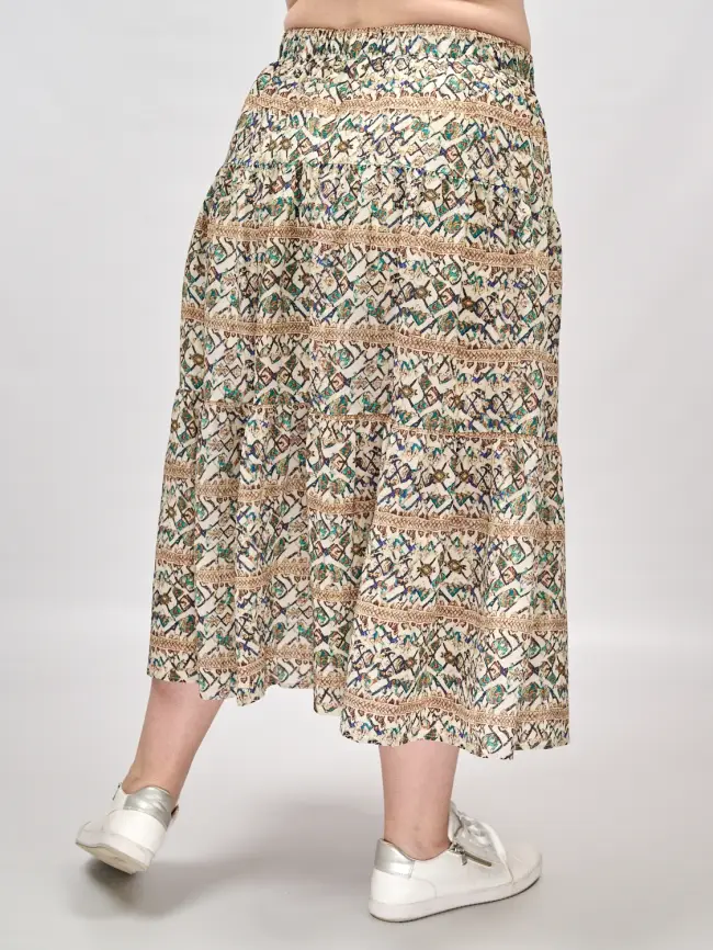 Юбка с принтом 1231 размеры 48- 58 фото 6