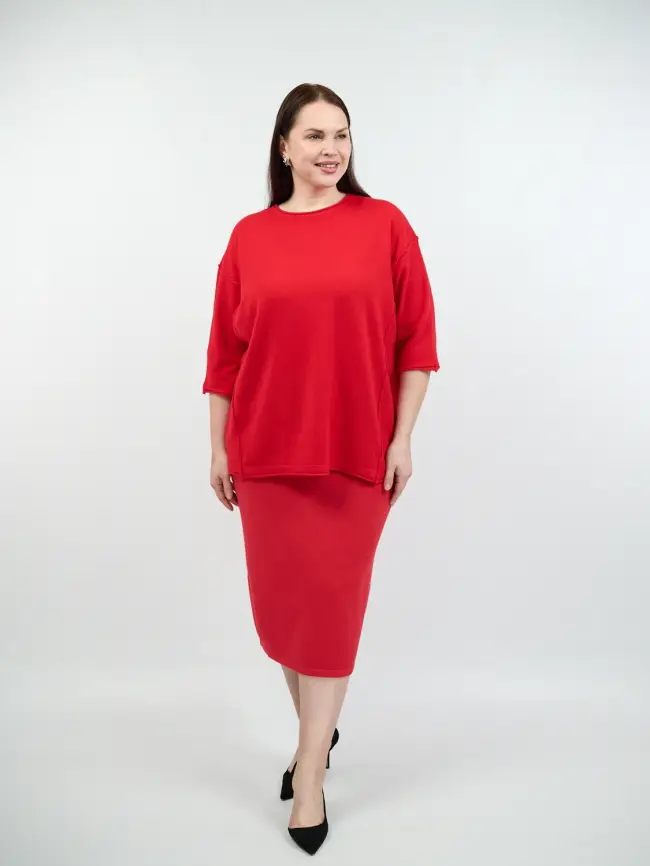 Юбка-карандаш ЭттоПлюс 272-1 Размер 54-58 фото 54