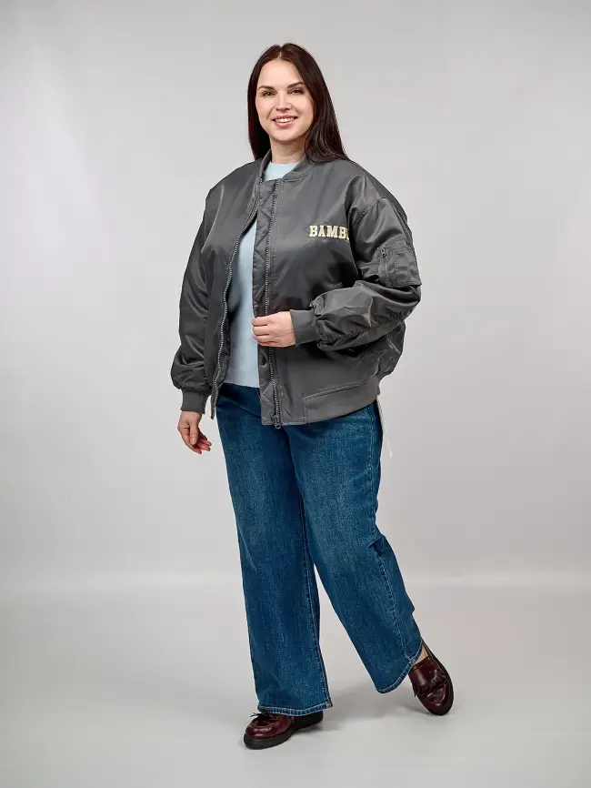 Бомбер утепленный 2958 Размер 50-58 фото 44