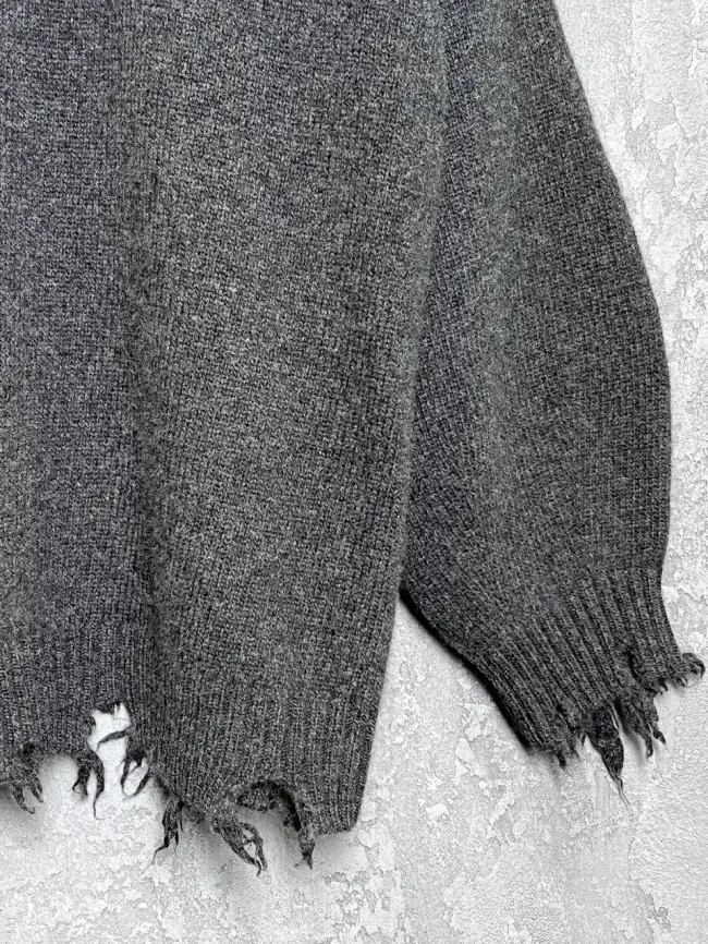 Джемпер рваный оверсайз 58196 Размер 48-58 фото 39