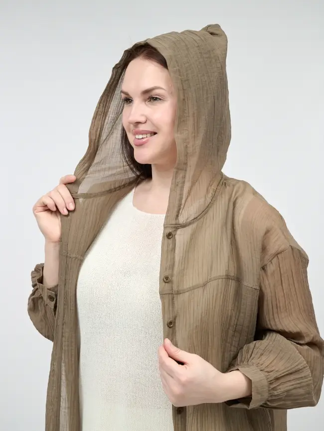 Пыльник рубашка удлиненный 9087 Размер 50-58 фото 64