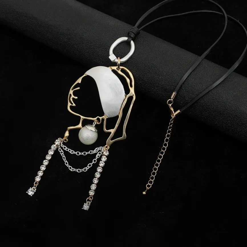 Колье Девушка с жемчужной сережкой Б0109 фото 1