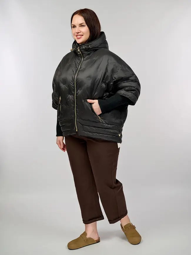 Куртка с трикотажным рукавом 6560 Размер 48-54 фото 40