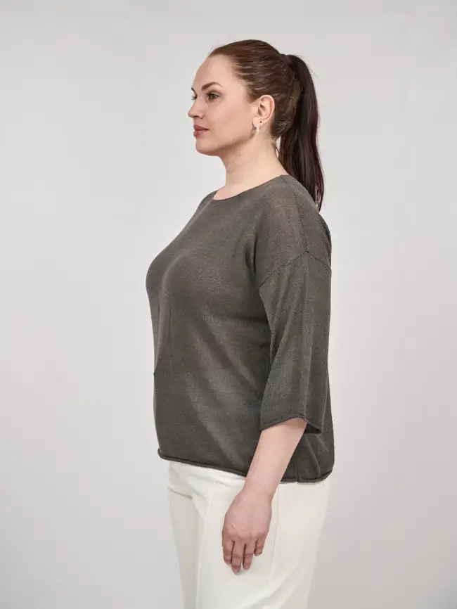 Джемпер облегченный ЭттоПлюс 25107-1 Размер 50-58. фото 150