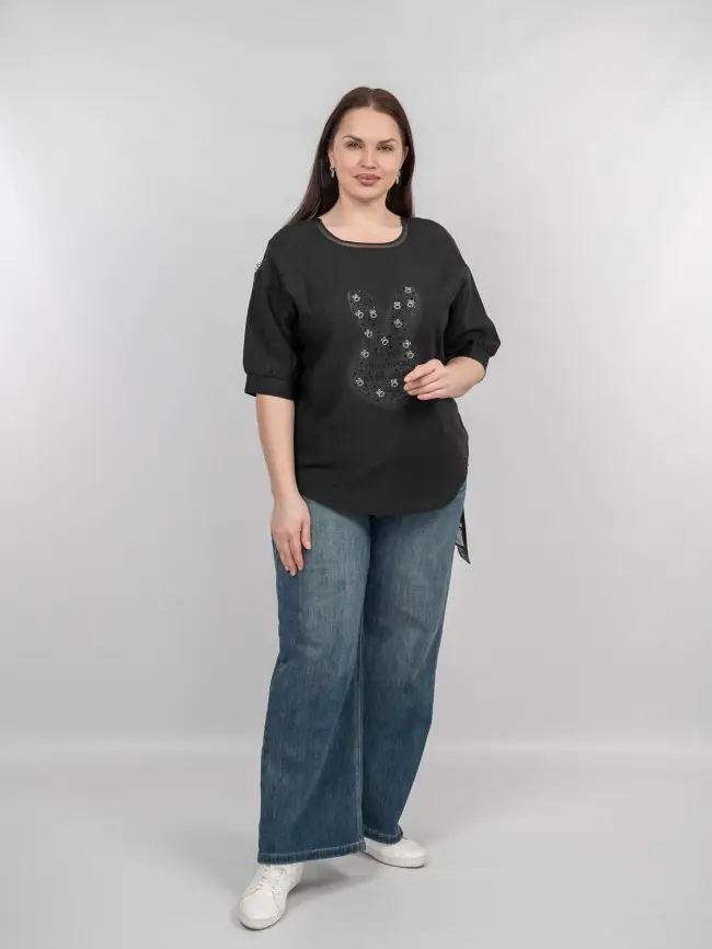 Футболка "Зайчик" 6928 Размер 50-56 фото 34