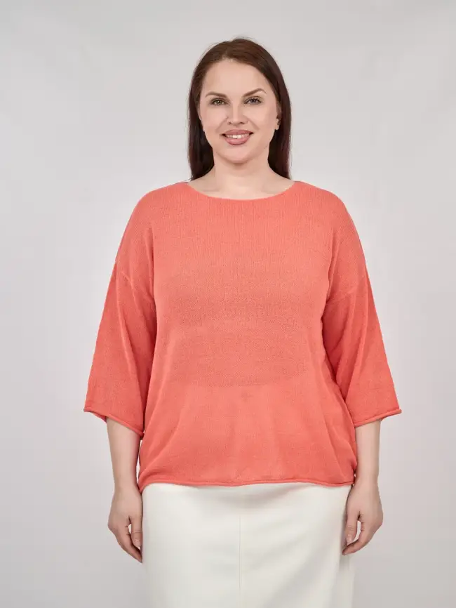 Джемпер облегченный ЭттоПлюс 25107-1 Размер 50-58. фото 135