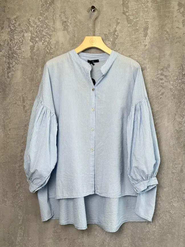 Рубашка фонарик Италия 3160 полоска Размер 52-58 фото 43