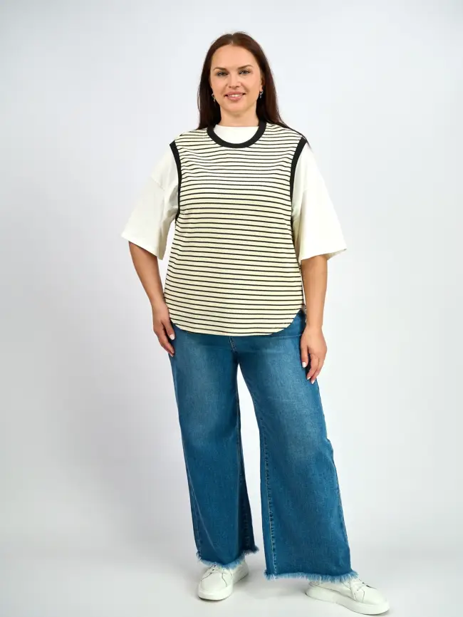 Джинсы палаццо 999 Размеры 50-58 фото 20