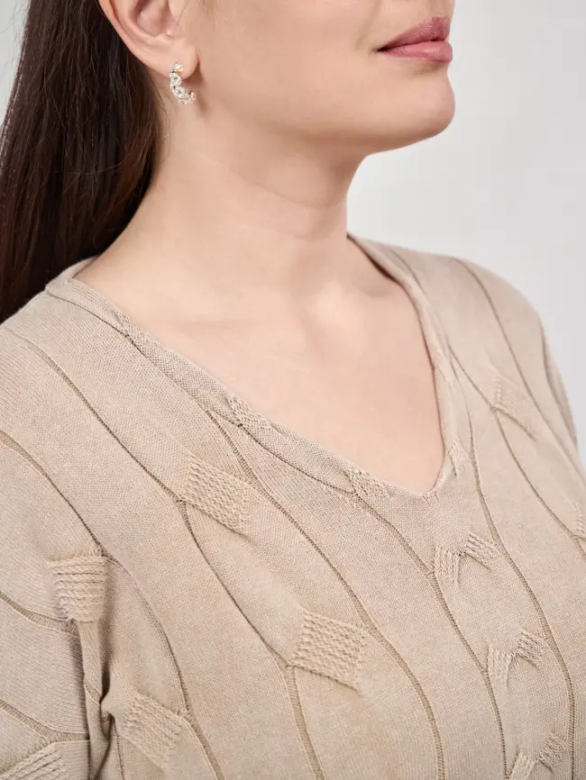 Джемпер Италия косы 3388 Размер 50-58 фото 86