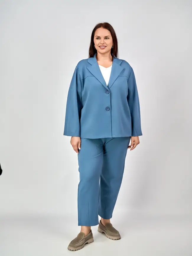 Брюки 33494 ЭттоПлюс размеры 52-58 фото 117