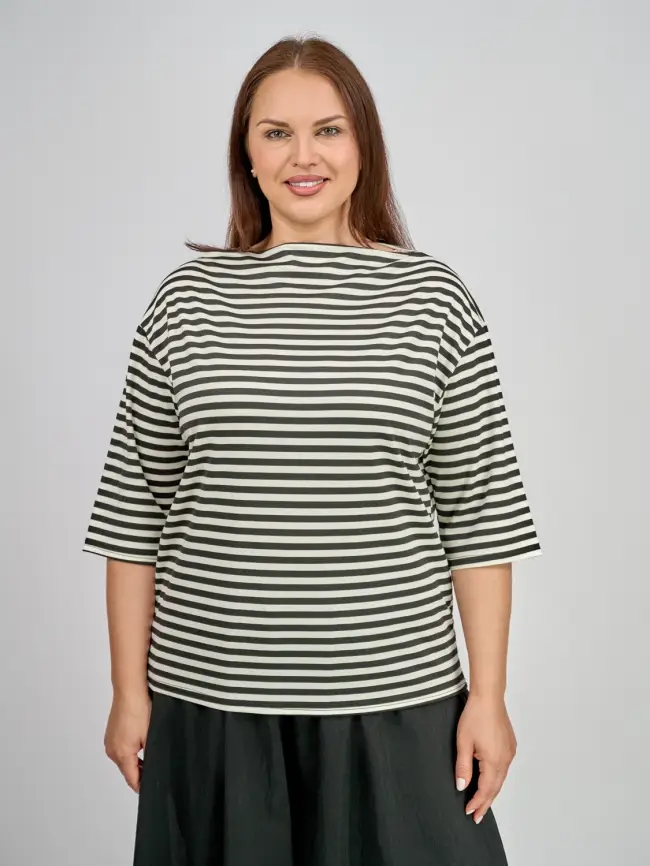 Лонгслив полоска ЭттоПлюс 1711 Размер 50-56 фото 1