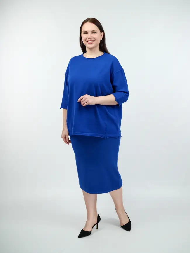 Юбка-карандаш ЭттоПлюс 272 Размер 50-54 фото 46